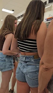Denim shorts