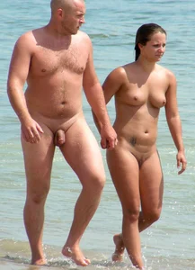 Nude beach and topless girls