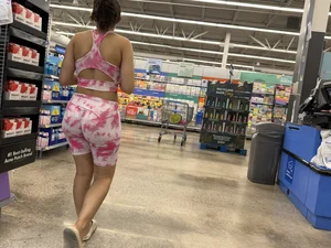 Public Beauties Series | PINK spanks on massive ass