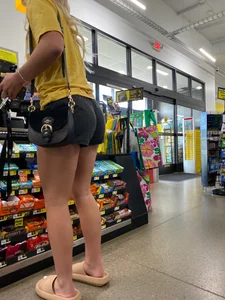 Amazing Blonde Thick Booty Shorts