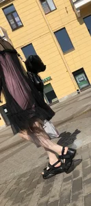 Thin Legs with Pale Skin Street Creepshots Gallery