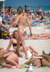 Beach and bikini girls
