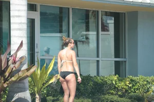 Sexy Florida beach bikini girls, some topless