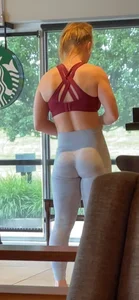 Tight bubble butt fitness babe busts me