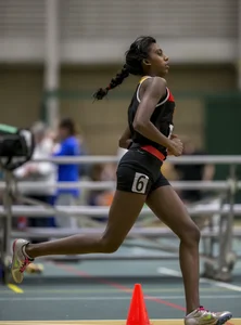 Canadian girls at an Alberta track and field tournament