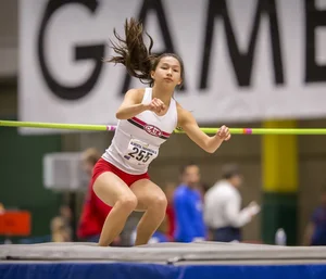 Canadian girls at an Alberta track and field tournament