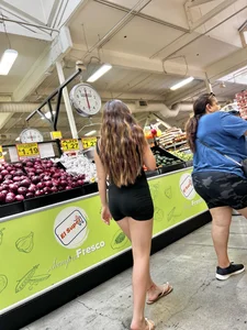 Busty big booty Latina in one piece spandex