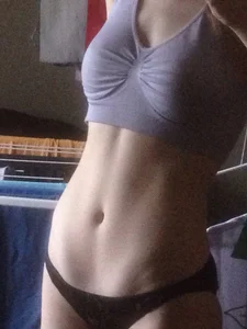 Hot Flat Stomach and Panties Home Selfie