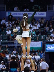 Candid cheerleaders