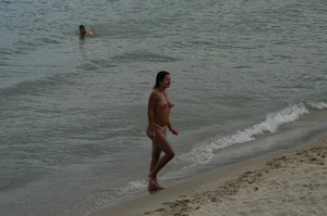 Verna topless beach girls out in the sun
