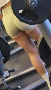Fit and sexy asian babe tight ass at the gym pt.2