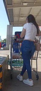 Tight jeans with a small waist with a perfect ass 10/10 [OC]