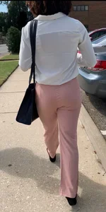 Even she can’t resist touching her own ass
