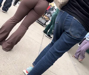 Nice ASIAN Shopping (brown Flares)