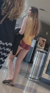 Skinny Teen short shorts