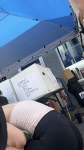 Sexy pawg in tight biker shorts vintage shopping