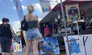 German Teen in thight Jeans Hotpants