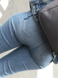 Cute little blonde bum