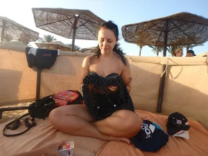 Hot milf beach