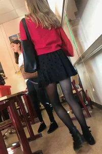 Candid teen schoolgirl
