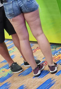 Cute Blonde Milf in shorts