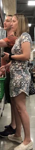 Understated blonde in a dress plus a PAWG in shorts 0111