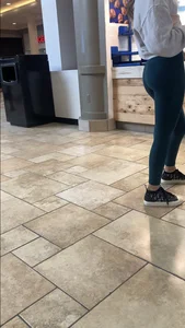 Tight blonde waiting in line [OC]