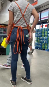 caught by home depot worker. then, moves closer to camera