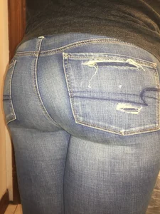 Booty in Tight Jeans Closeup