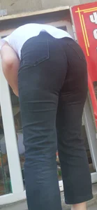 Armenian milf bending huge ass in black and blue jeans mega post