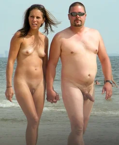 Nude beach and topless girls