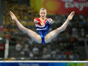 Candid gymnasts
