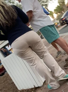 Pawg milf with huge ass and VPL