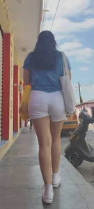 Nice Girl with Hot white shorts ​