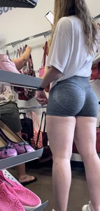 GRADE A+++ Bubble Butt Spandex Teen *CAUGHT* and She Films Back