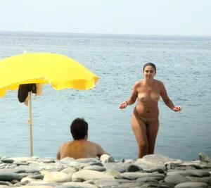 Nude beach and topless girls