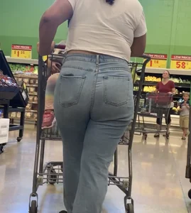 PAWG In Light Blue Jeans