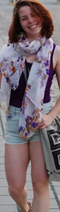 Girlfriend candids in shorts