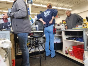 Tight Cashier Butt