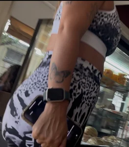 Blonde milf with big ass.