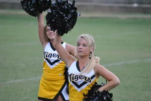 Candid cheerleaders