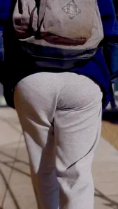 Petite Brunette College Girl In Sweatpants