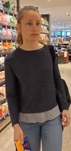 Tight jeans and sporty legs