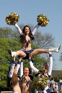 Candid cheerleaders