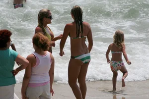 Beach and bikini girls