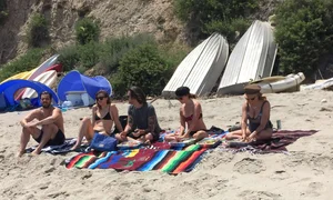 Ashley Tisdale in bikini on the beach in Malibu