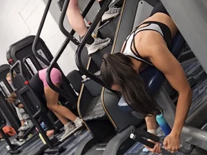 Sexy Ass College Girls in the Gym