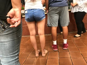 Nice tight jean shorts