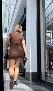 Big booty Teen in short tight dress, cheeky + video