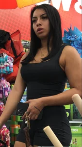 Lovely Latina Chonga thottie in spandex body suit